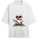 Terry Oversized ‘He Knew Too Much’ Duck Graphic Tee.