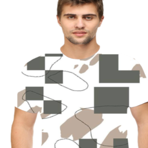 Abstract Camo Grid AOP T-Shirt